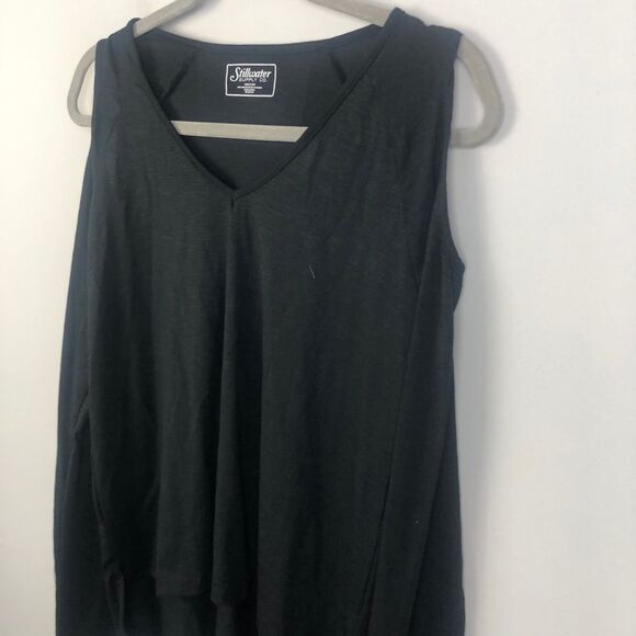 STILLWATER SUPPLY CO | Cold Shoulder V-Neck Long Sleeve Top Women’s Size Medium - Picture 2 of 7